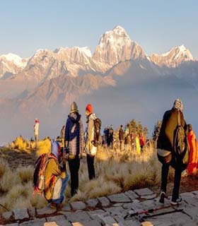 annapurna panorama trekking in winter