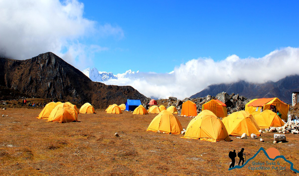 trekking camping trip