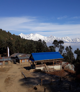 langtang lodge trek route