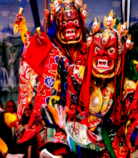 Tiji festival in mustang