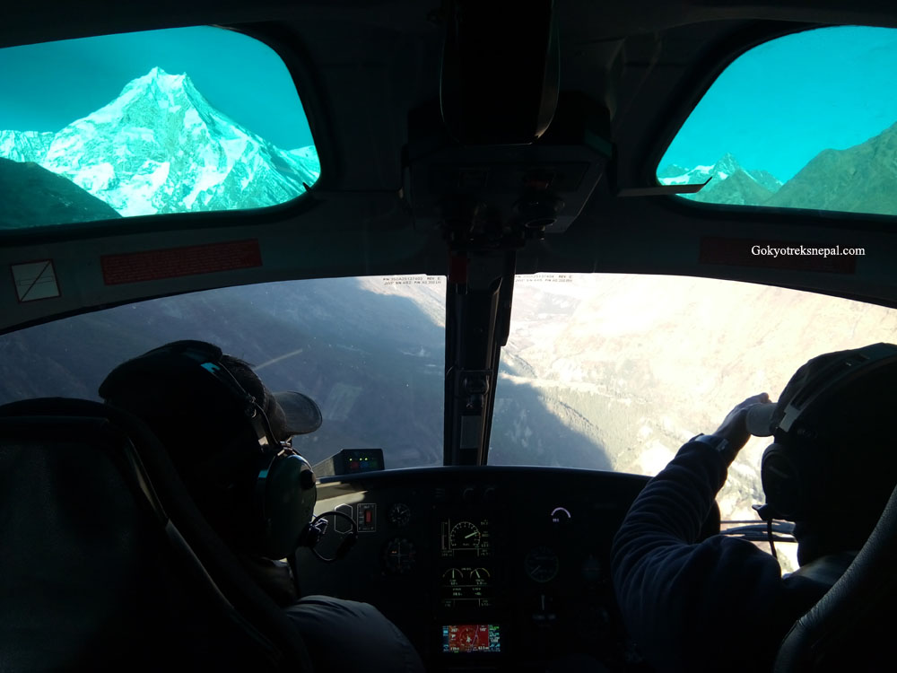 Everest base camp helicopter