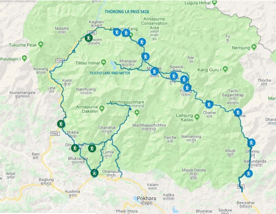 Annapurna map