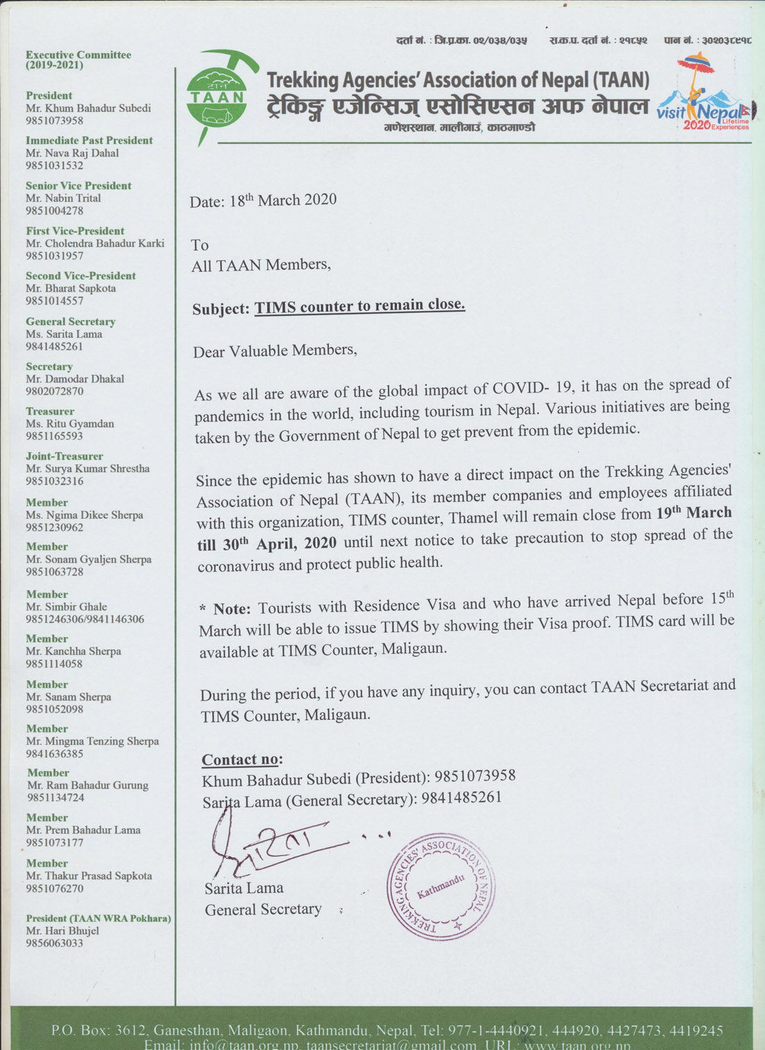 TAAN news 