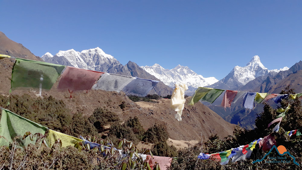 Everest panorama from Sengboche hill