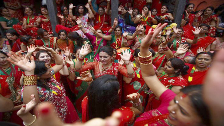 Teej women festival in Nepal