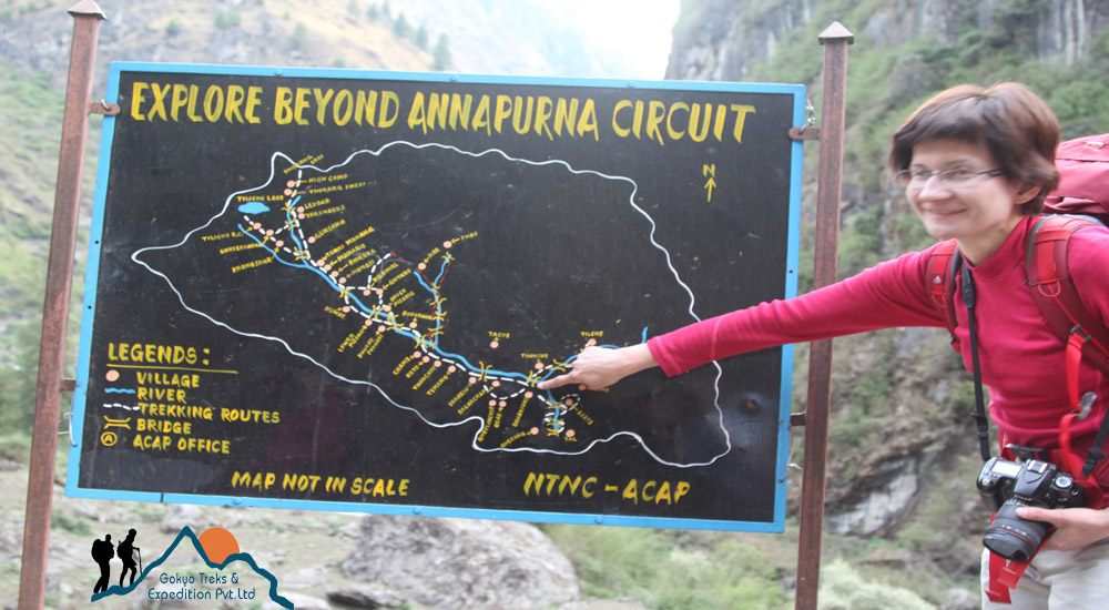 Annapurna circuit map
