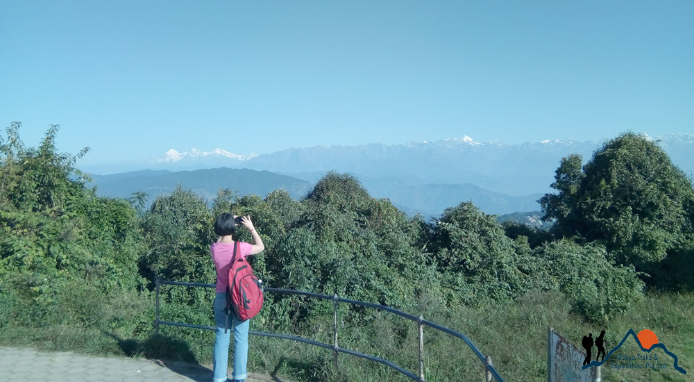 mountain view from Nagarkot hill