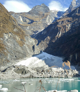 Kapuche lake easy treks in nepal