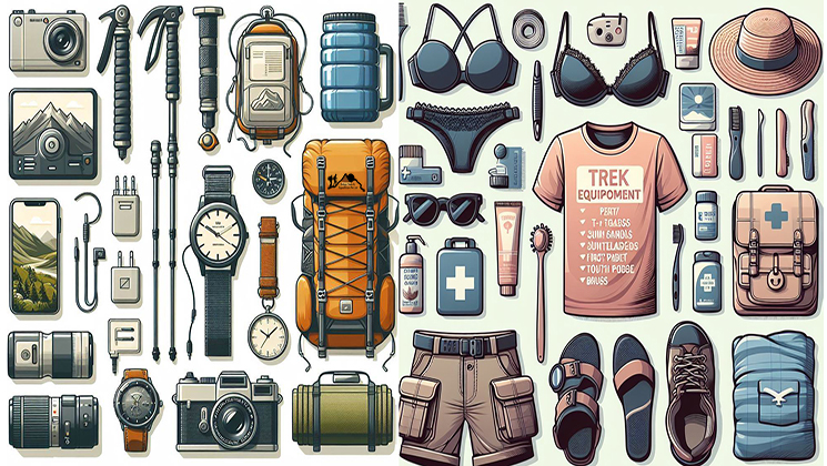 Trekking Equipment Checklist, Trekking Gears