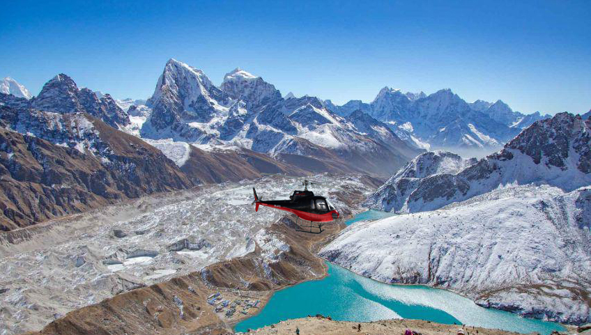 Gokyo lake trek with helicopter return