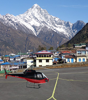 Kathmandu to Lukla with helicopter flight